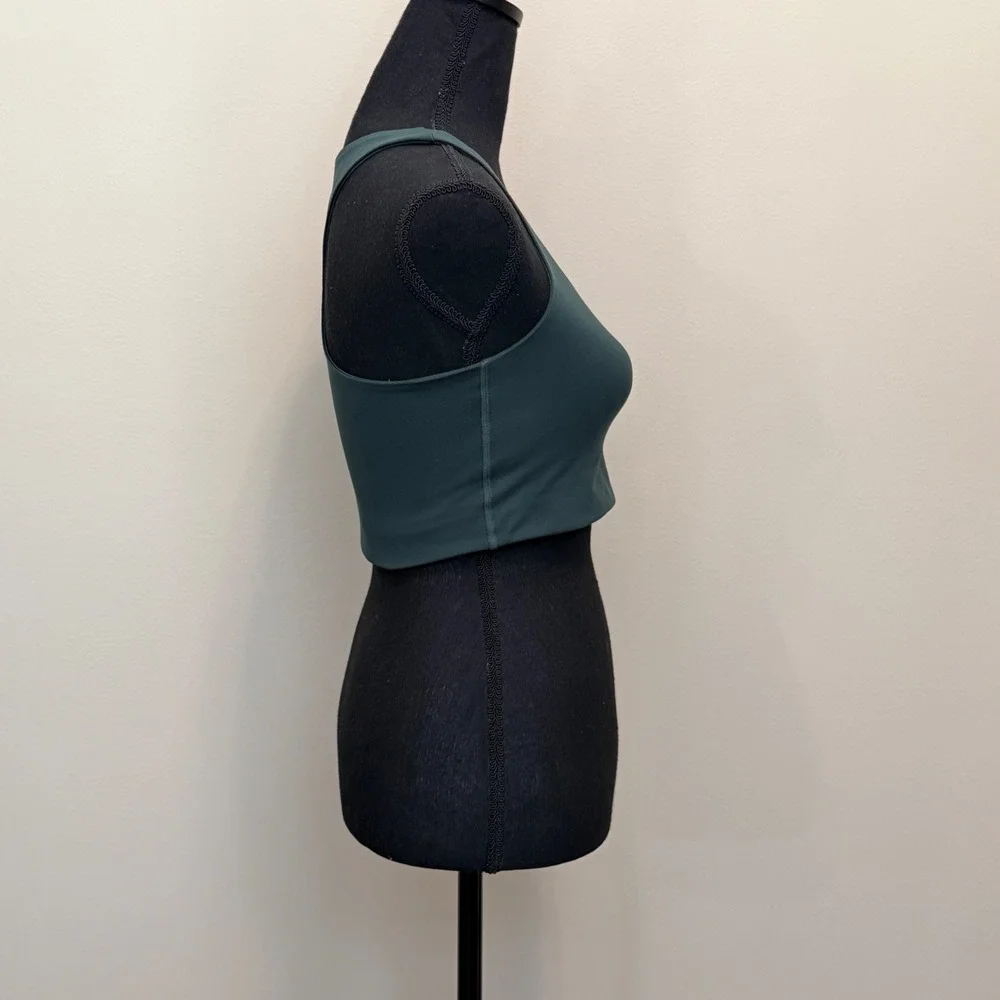 Girlfriend Collective Paloma Sports Bra Green Longline Womens S Med Impact Racer